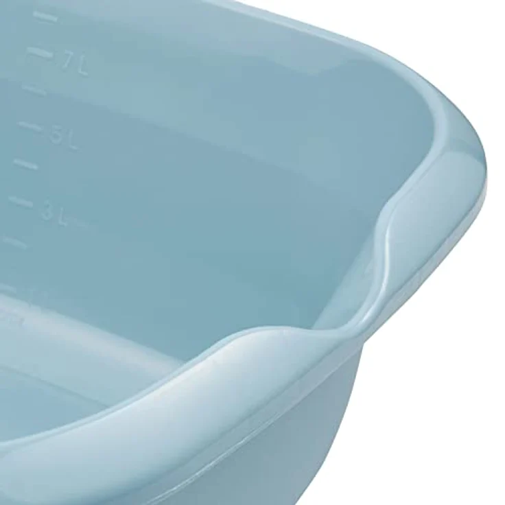 keeeper Universal-Schüssel mit Ausguss, Eckig, 9 l, 38 x 32 cm, Björk, Nordic Blue – Bild 4