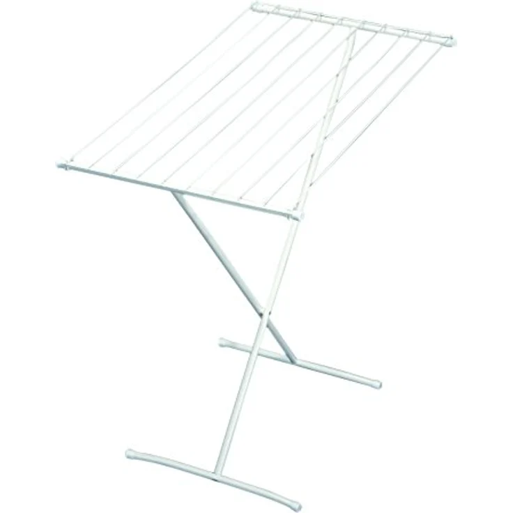 Bo-Camp 6481077 Wäscheständer, klappbar, Edelstahl, weiß, 9 m Drahtlänge – Bild 1