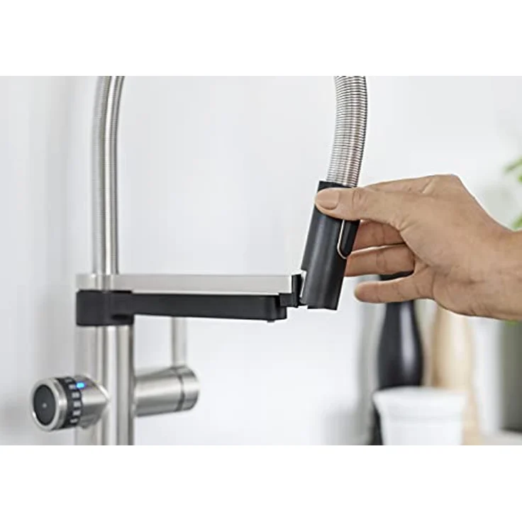 BLANCO drink.filter EVOL-S Pro PVD Steel | Wasseraufbereitungssystem | Veredeltes gefiltertes Wasser | Click & Touch Mengeneinstellung | Separater Auslauf für gefiltertes Wasser | Armatur – Bild 3