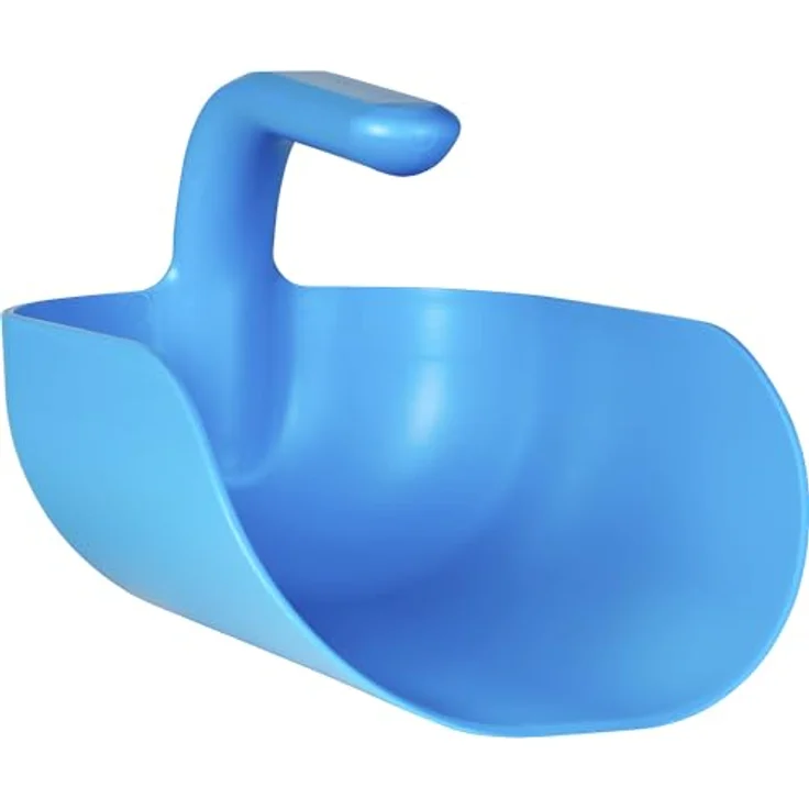 Vikan 56713 Ergonomische Handschaufel, 2 Liter, hygienisches Design, blau – Bild 1