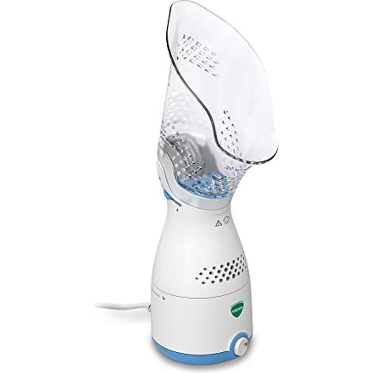 Vicks VH200E4 VICKS Inhalateur Electrique pour Sinus, 640 g - Inhalateur électrique avec arrêt automatique, vapeur ajustable et 2 appas à l'huile essentielle de menthe