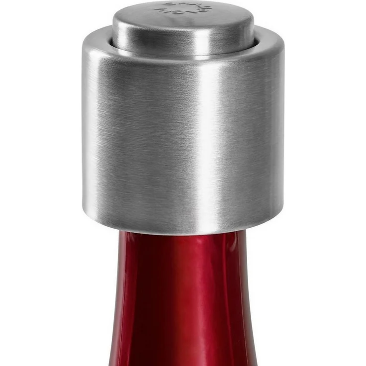 FUCHS Flaschenverschluss Weinstopfen, Champagnerstopfen - Drop & Close mit perfekter Abdichtung und Silikonring