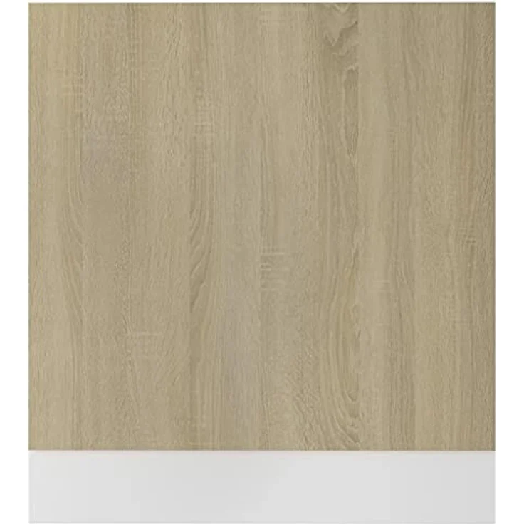 vidaXL Geschirrspülerblende mit Sockelleiste Geschirrspüler Frontblende Geschirrspülerfront Blende Spülmaschine Sonoma-Eiche 59,5x3x67cm Holzwerkstoff – Bild 4