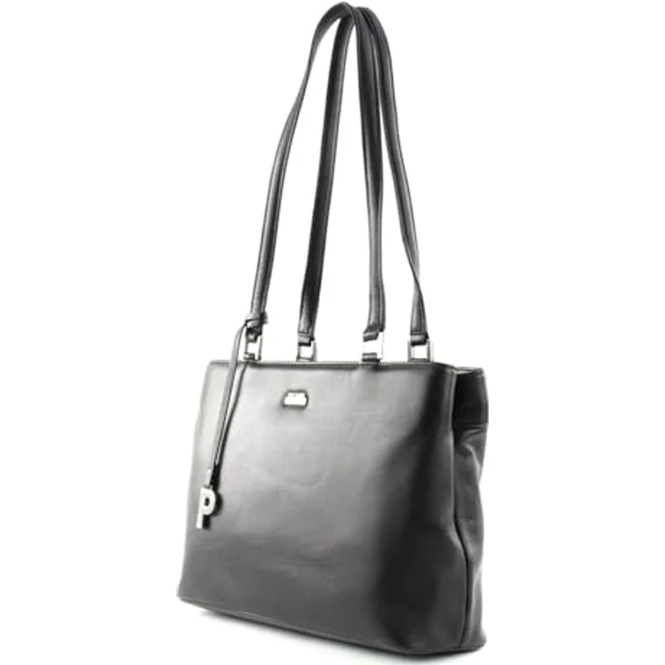 Picard Damen Shopper REALLY, eleganter Kleinleder Shopper mit Reißverschluss und strukturiertem Innenleben, schwarz – Bild 2