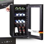 Sommertal Getränkekühlschrank GK50, 50L, 76 cm hoch, Touchscreen, Schloss, schwarz, energiesparend und leise