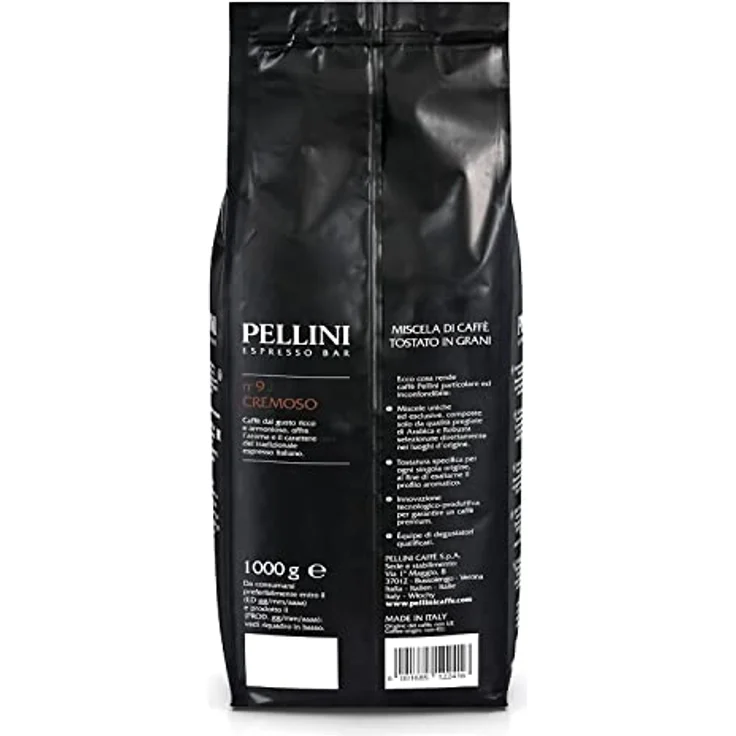 Pellini Caffè Cremoso No. 9, Bohne, 1er Pack (1 x 1 kg) – Bild 4