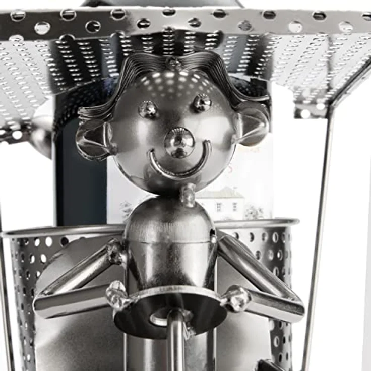 BRUBAKER Flaschenhalter Golfer in einem Golfcar Metall Skulptur Geschenk mit  – Bild 7