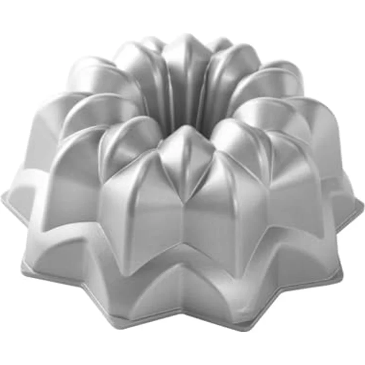 NordicWare Bundt Vintage Star Cake Pan, Aluminium, Silber, 25,4 x 25,4 x 12,7 cm – Bild 2