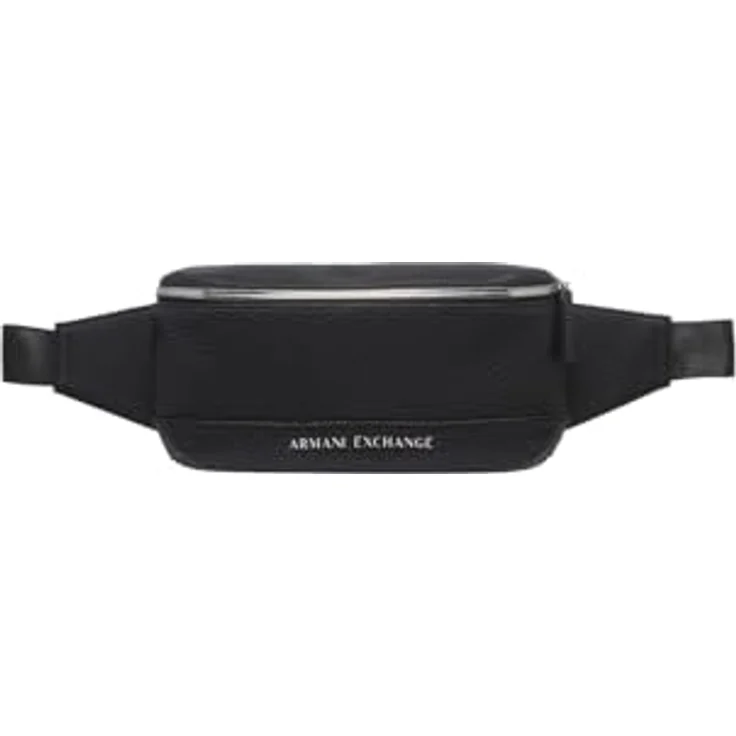 ARMANI EXCHANGE MAN FLAT WAISTBAG, Umhängetasche für Herren aus synthetischem Kunsteleder mit großem Brand Logo, einfarbig – Bild 1