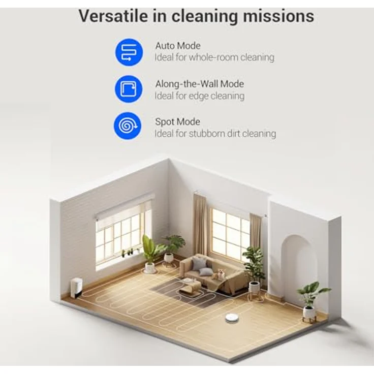 EZVIZ RC3 PLUS, Staubsauger Roboter, Weiss – Bild 6