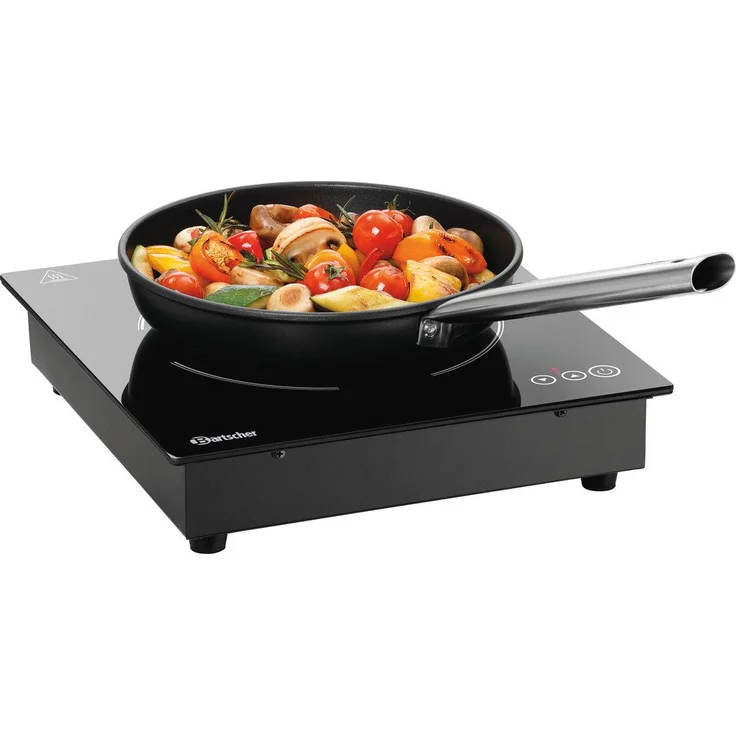 Bartscher Einbau-Induktionskocher 201TC, 105827, Schwarz mit Touch-Display und 2 kW Gesamtleistung – Bild 1