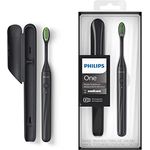 Philips One elektrische Zahnbürste mit USB-Ladung, Schattenschwarz, HY1200/06