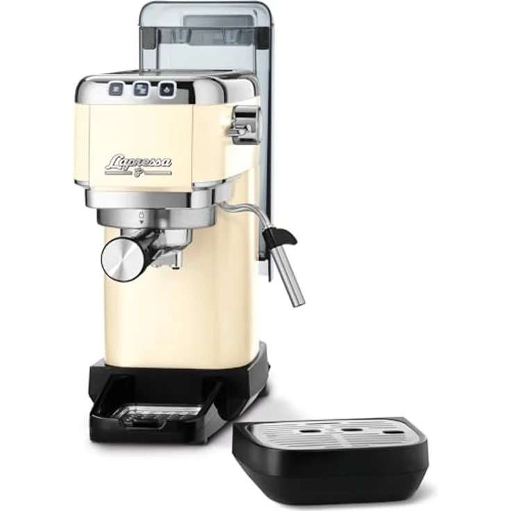 Tchibo Siebträger Espressomaschine „Lapressa“, cremeweiss, Siebträgermaschine, Weiss – Bild 3