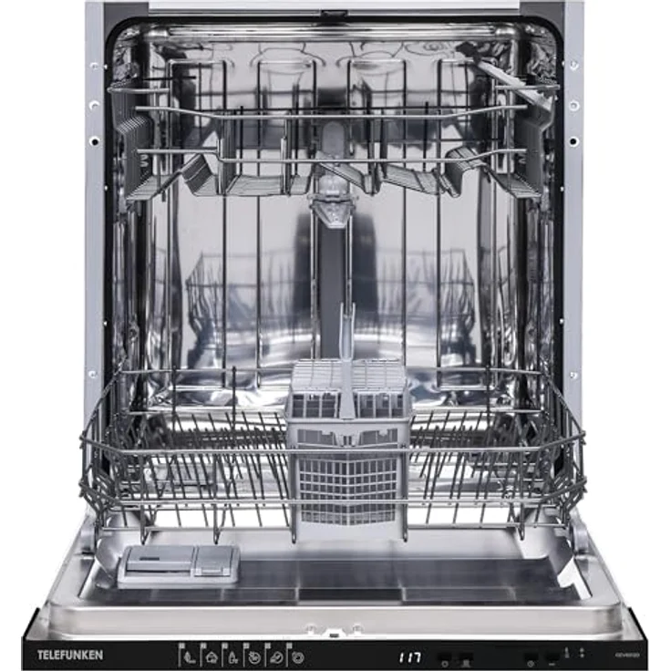 Telefunken GEV6012D, vollintegrierbarer Geschirrspüler 60 cm mit 12 Maßgedecken, 6 Programmen, AquaStop und leiser Betriebslautstärke 45 dB – Bild 2