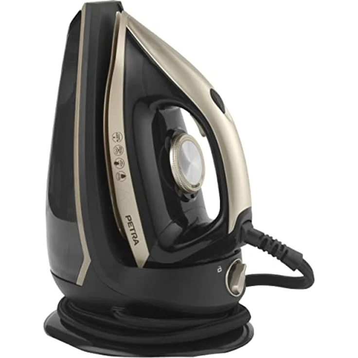 Petra PF01483VDEEU7 Anti-Kalk Bügeleisen Dampfstation - 2600W, XL 1,5L Wasserbehälter, 30 Min Kontinuierlicher Dampf, Keramik Bügelsohle, Groß Dampfbügeleisen Mit Kompktbasis und Verriegelungssystem – Bild 1