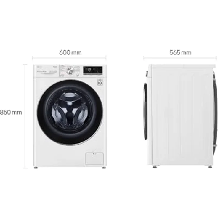 LG V7WD96H1A, Waschtrockner, Energieeffizienzklasse E, Standgerät, Breite 60 cm, Geräuschemissionsklasse A – Bild 6