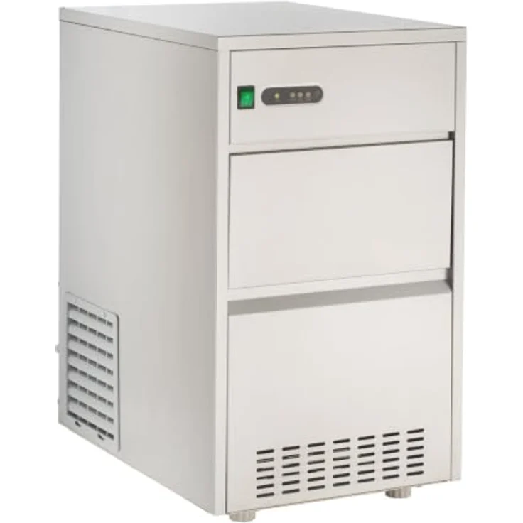 GastroHero Elektrischer Eiswürfelbereiter 50 kg, Hohlkegel-Eiswürfelmaschine mit 3,2 L Wassertank, luftgekühlt, Edelstahl AISI 304 – Bild 1