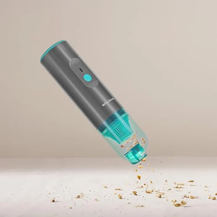 Genius Akku-Handstaubsauger Genius Invictus ONE Home Mini 2in1, 80 W, beutellos, Luftpumpe - Weiß – Bild 3