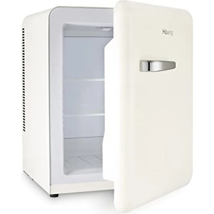 H.Koenig Mini Bar Vintage 31L Toad8, Mini-Kühlschrank, kompakt, Temperatur einstellbar 6°-15°C, 24dB, cremefarben – Bild 3