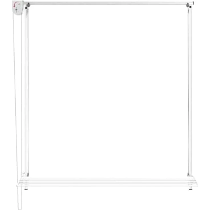 Foxydry Wandständer Wall, vertikaler Wäscheständer aus Aluminium und Stahl, höhenverstellbar, 128x52x137 cm, Grau, 120 – Bild 4
