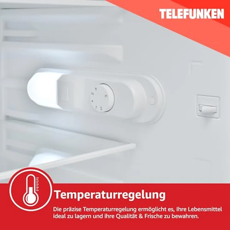 Telefunken C-135-100 Kühlschrank ohne Gefrierfach | Freistehend | 135 Liter | LED-Beleuchtung – Bild 8