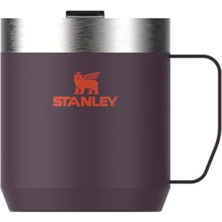 Stanley Classic Legendary Camp Mug, Thermobecher 354 ml, Edelstahl, hält 1.5 Stunden heiß, 3 Stunden kalt, BPA-frei, spülmaschinenfest, Plum – Bild 1