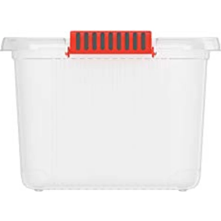KIS K Latch L, Aufbewahrungsbox mit Deckel, 43 l, transparent, strapazierfähiger Kunststoff – Bild 3