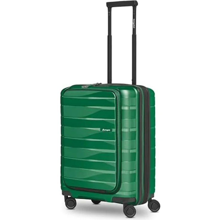 Bergpfeil Handgepäck Koffer mit Laptopfach, ultra-leicht 40 x 23 x 55 cm, erweiterbar von 45 auf 55 Liter, nur 3,06 kg, schwarz – Bild 1
