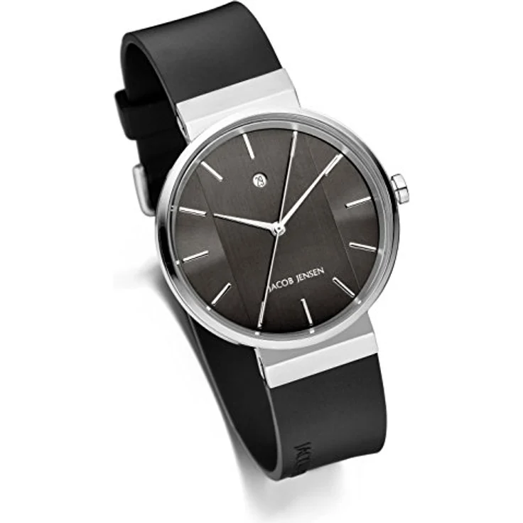 Jacob Jensen Unisex-Armbanduhr Analog Quarz Kautschuk JACOB JENSEN NEW SERIES NO. 738, Zeitmesser – Bild 1