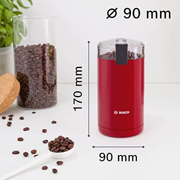 Bosch TSM6A014R Kaffeemühle, Rot – Bild 3