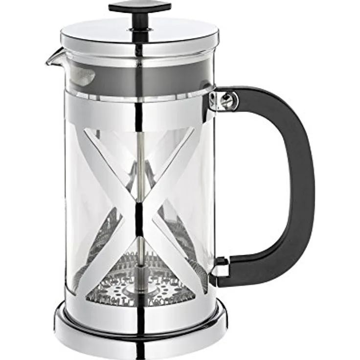 Cilio Kaffeebereiter Gloria, Glas, Silber, 12 x 8,8 x 18,5 cm