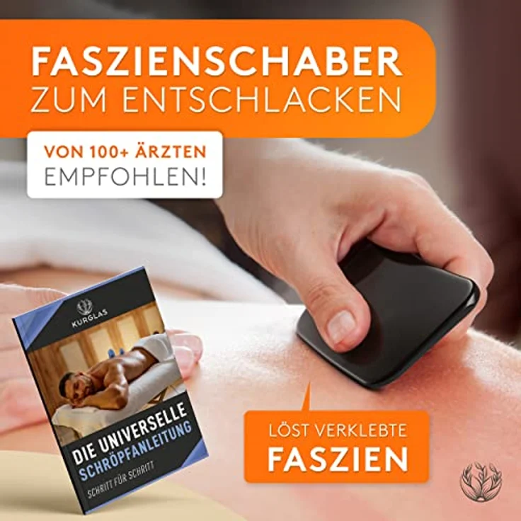 KURGLAS Vakuum-Massager Schröpfgläser Silikon [2 Stück] - Effektive Schröpfen Silikon, Dermatest: Sehr Gut - BPA freies Schröpfglas - Schröpfset, mit e-Book - Gegen Verspannungen & Cellulite - Hochwertige Schröpfset für Anfänger & Fortgeschrittene – Bild 6