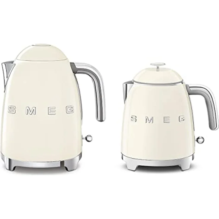 Smeg KLF05CREU Wasserkocher Mini 50's Style, 1400W, 0,8 L, Kunststoff, Wasserstandsanzeige, creme – Bild 5