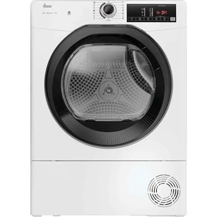 Hoover H-DRY 350 hOn-App Connected, Wärmepumpentrockner 9 kg mit AquaVision, Weiß, Woolmark-zertifiziert
