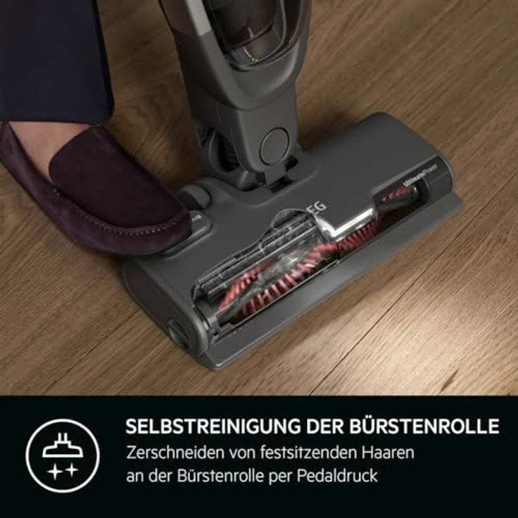 AEG AS62A25UOT Handstaubsauger Clean 6000, 55 min Akkubetrieb, inkl. 2 Bodendüsen,freistehend, Dark Grey – Bild 2