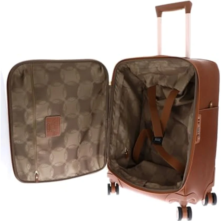 Brics Koffer Life Pelle 4 Rollen Kabinentrolley 55 cm, (45 l) - Edler Leder-Trolley mit TSA-Schloss, Wäschefach und Kreuzpackgurt – Bild 7