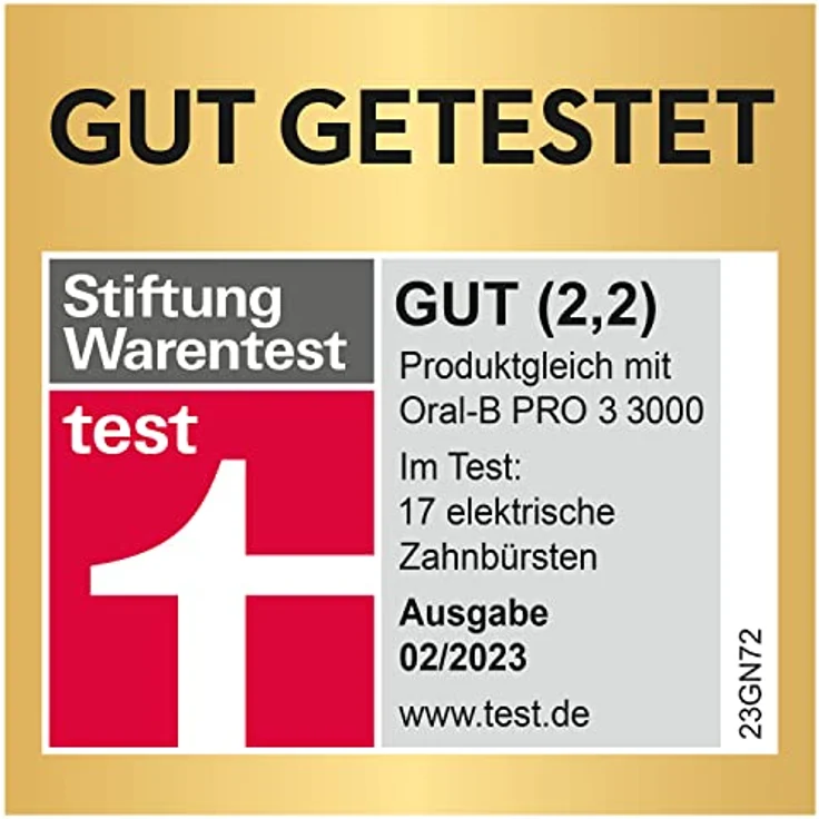Oral-B Pro Series 3 Plus Edition Doppelpack Elektrische Zahnbürste, 4 Aufsteckbürsten, mit visueller 360° Andruckkontrolle für Zahnpflege, recycelbare Verpackung, Designed by Braun, schwarz/weiß – Bild 4