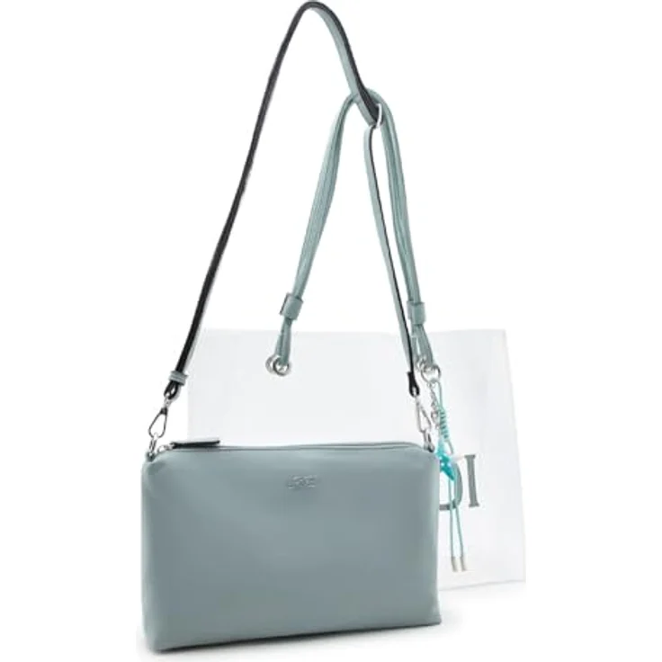 L.Credi Reja Shopper Tasche 37 cm, Schultertasche aus 100% Polyethylen, blau – Bild 2