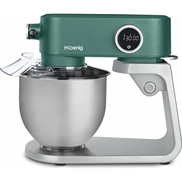 H.Koenig KM128 Küchenmaschine multifunktionell, 5 l, professionell, 800W 8 Geschwindigkeiten, grün – Bild 6