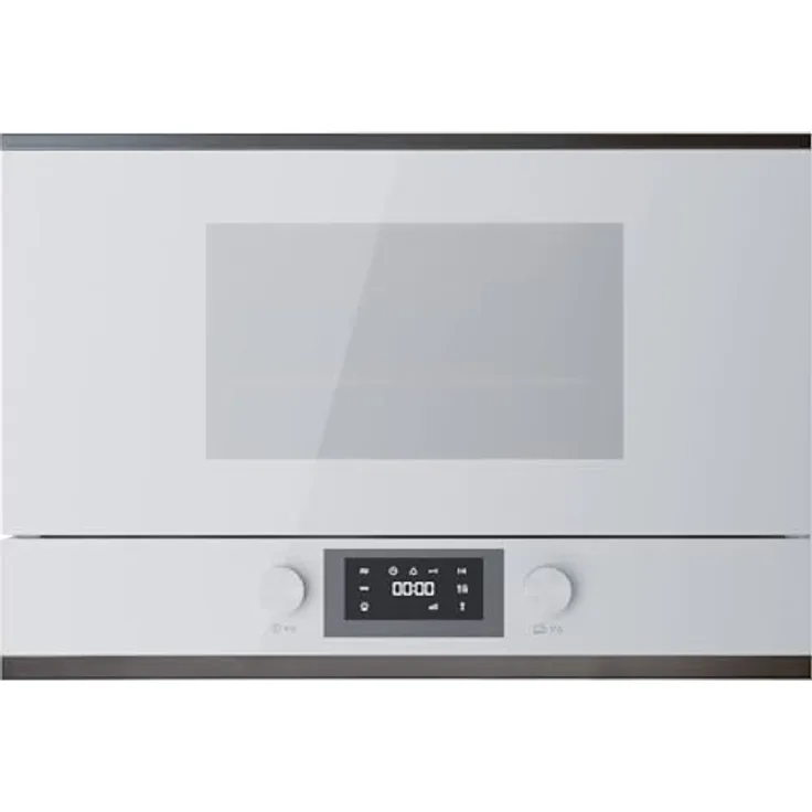Küppersbusch MR 6330.0 W2 K-Series.3 Einbau-Mikrowelle mit 850 W Leistung, 22 Liter Garraum, Weiß/Black Chrome