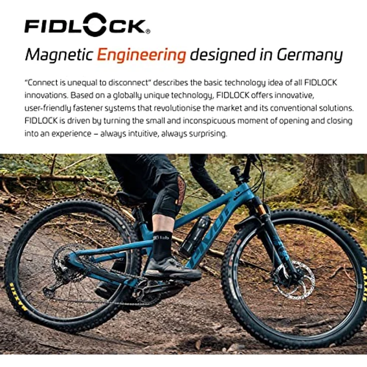 Fidlock TWIST Trinkflasche 800ml mit Bike Base, Grau, BPA-frei, spülmaschinengeeignet, magnet-mechanisches Flaschenhaltersystem – Bild 8
