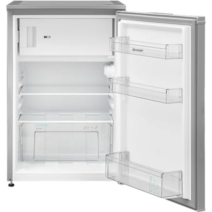 Sharp Table Top Kühlschrank SJ-UD121T2S-EU, 105 l Kühlvolumen, 17 l Gefriervolumen, 40 dB, mit Gemüseschublade und LED-Innenbeleuchtung – Bild 1