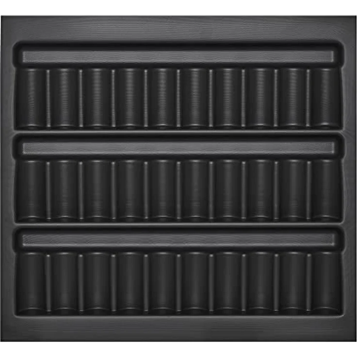 Orga-Box I Gewürzdoseneinsatz 513 x 473 x 28 mm lavagrau mit Perlstruktur Gewürzglaseinsatz für Tandembox Antaro/Intivo u. ModernBox im 60er Schrank Schubladeneinsatz – Bild 1