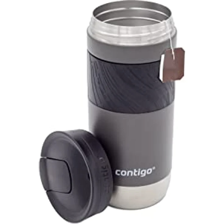 CONTIGO BYRON STAINLESS Trinkflasche, 470 ML, Edelstahl, mit Thermobecher – Bild 9