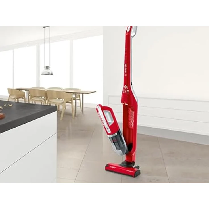 Bosch BBH3ZOO25 Handstaubsauger, 55 min Akkubetrieb, Zyklon-Technologie, 2 Saugmodi, rot – Bild 3