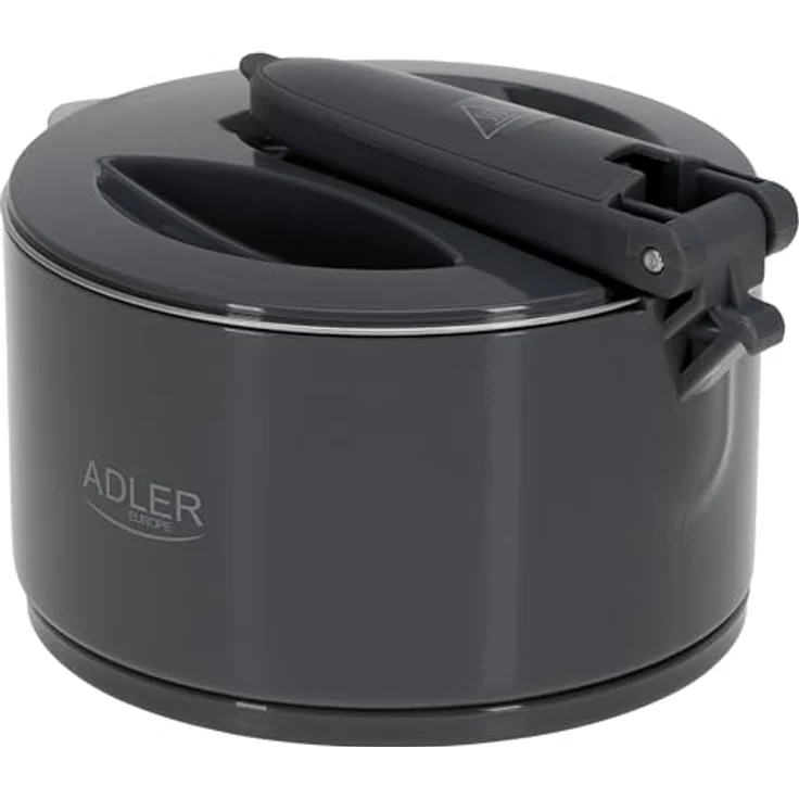 Adler Reise-Wasserkocher AD 1377, 0,6 L, faltbares Silikongehäuse, Camping, grau – Bild 4
