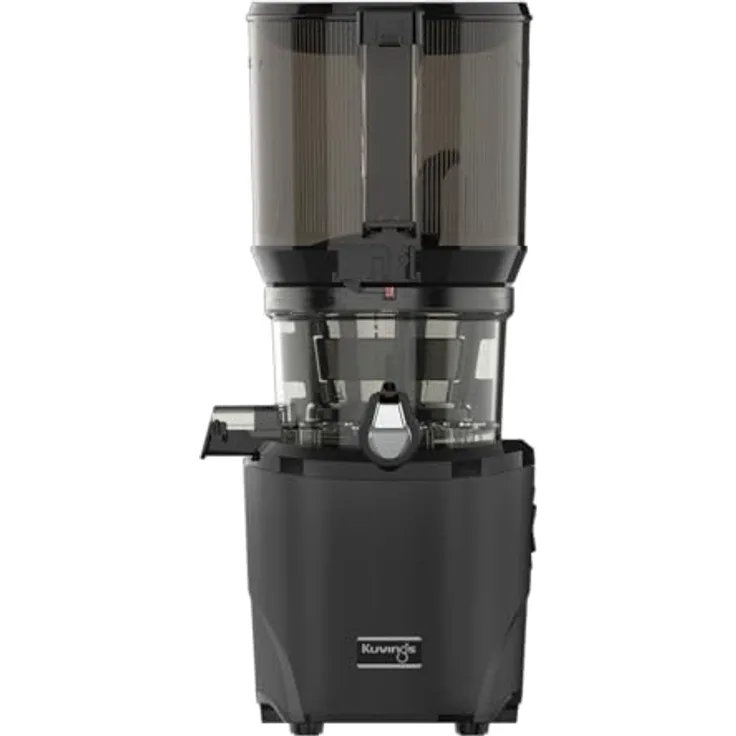Kuvings | Entsafter AUTO10 | Automatisches Schneiden von Obst und Gemüse | 3L | langsame Rotation | einfache Reinigung | leise (Matt Black)
