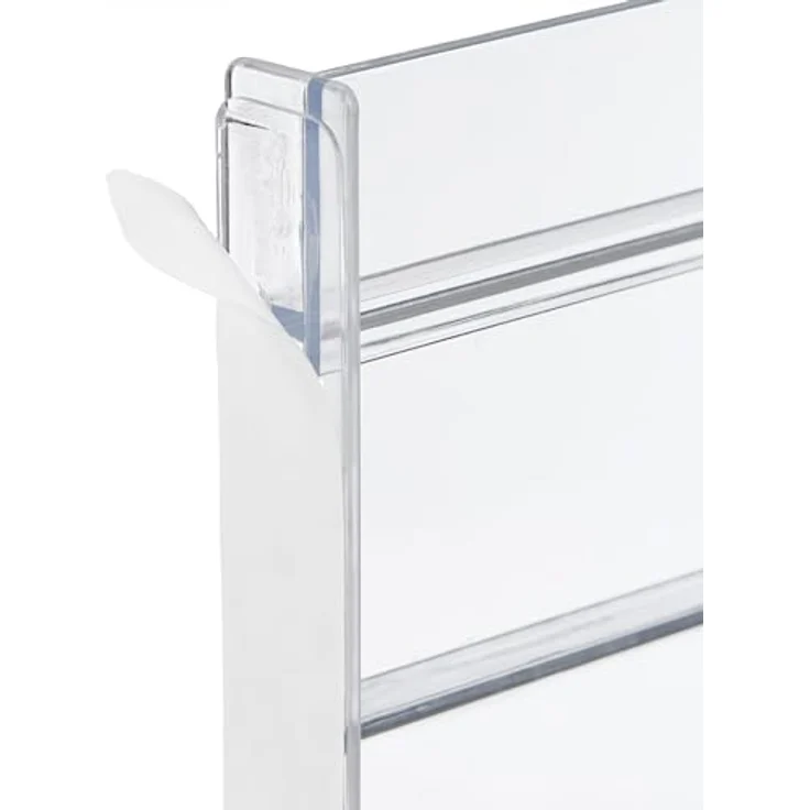Relaxdays 4x Schubladentrenner, Verstellbares Küchen Organizer Set mit Anti-Rutsch-Stickern, Transparent – Bild 8