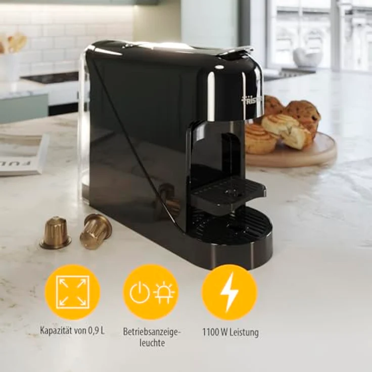 Tristar CM-2302 Kaffeebereiter, 0,8 L, 1400 W, Hochdruckpumpe mit 20 bar, kompatibel mit Nespresso-Kapseln – Bild 6