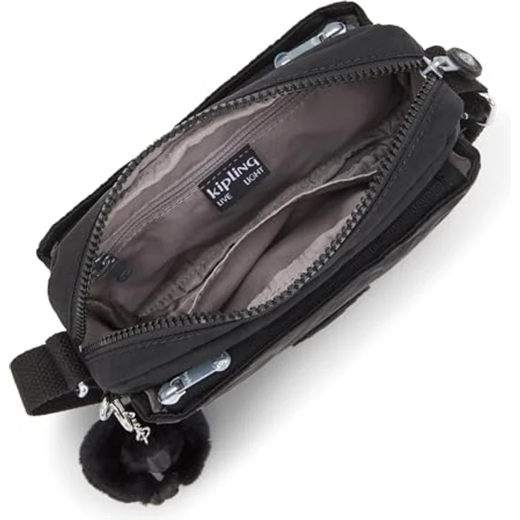 KIPLING Umhängetasche Basic Abanu Crossbody S, kleine Tasche mit vielen Fächern, Schwarz – Bild 3